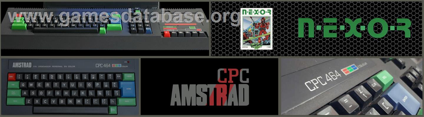 N.E.X.O.R. - Amstrad CPC - Artwork - Marquee
